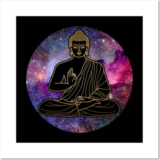 Buddha Meditation Universe Yoga Spiritual Buddhism Posters and Art